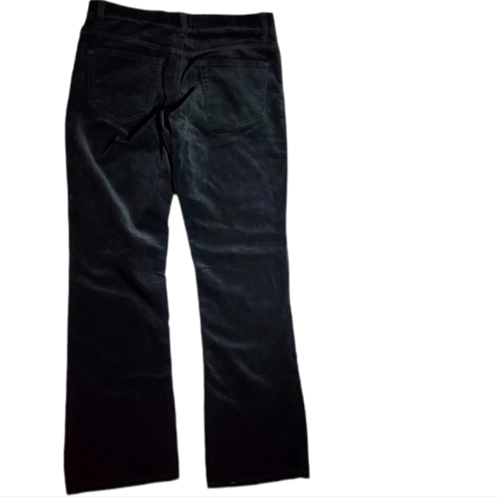 EDDIE BAUER black velvet pants 8 - Picture 2 of 6